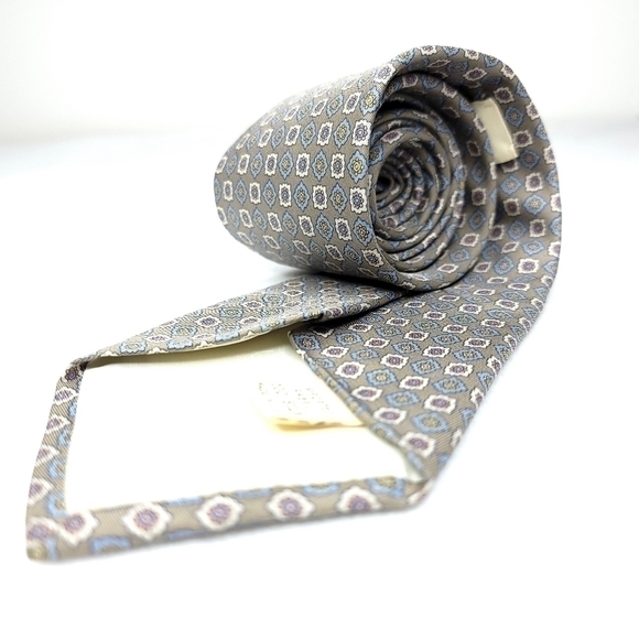 100% Silk Vintage Made in the USA Liberty of London Traditional Long Neck Tie - Picture 12 of 14